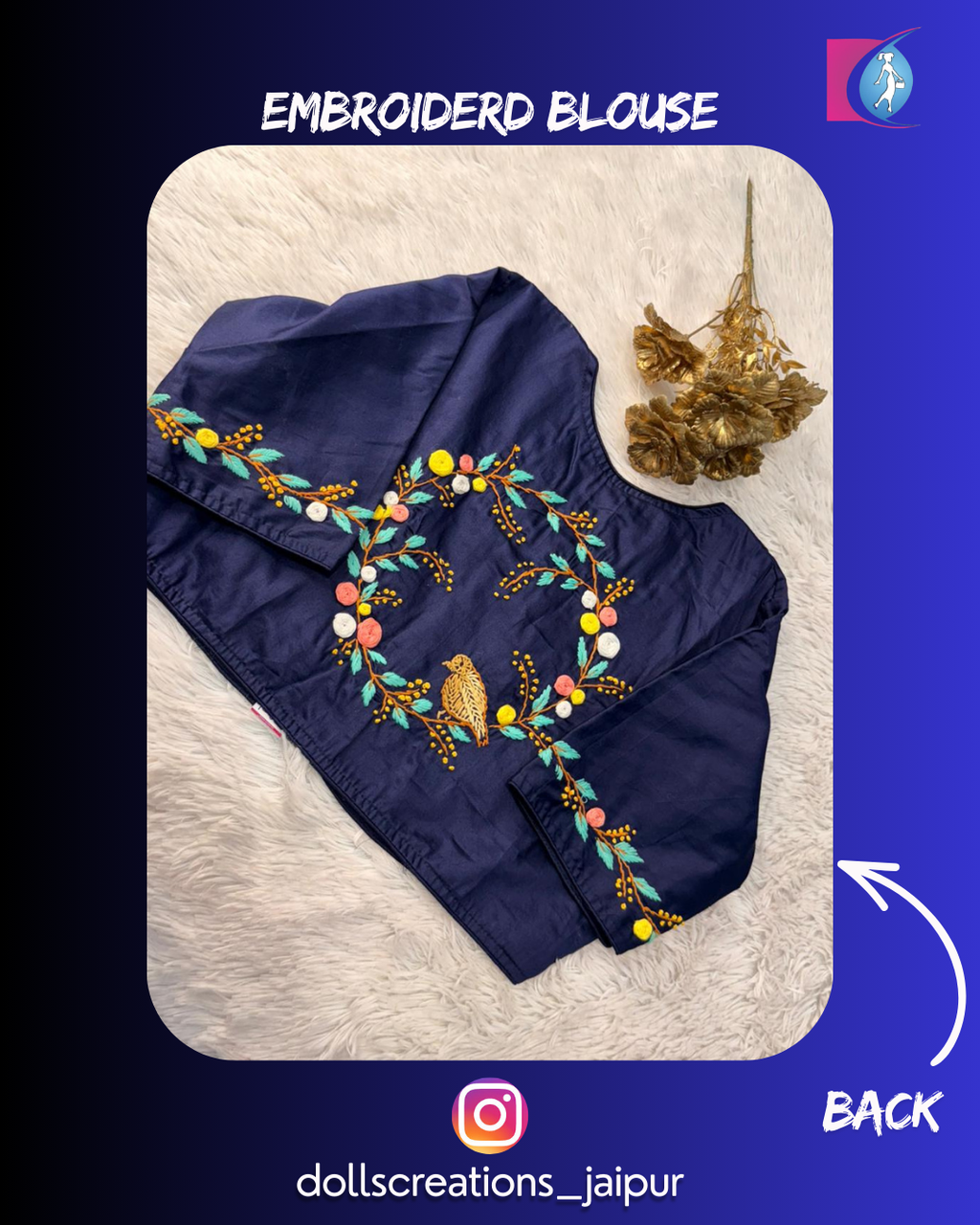 Multi Embroidery (Navy) DC0104