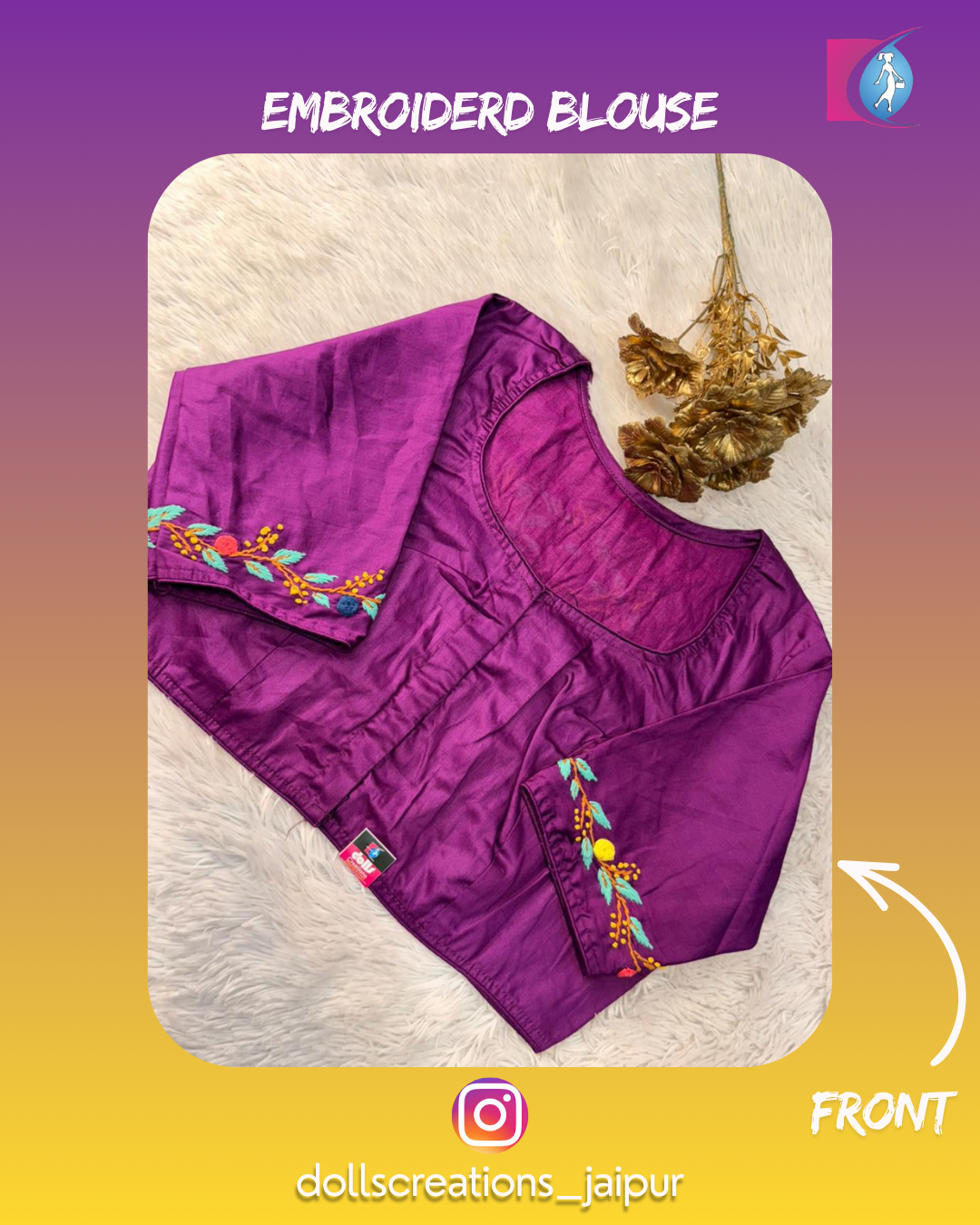 Multi Embroidery (Wine) DC0104