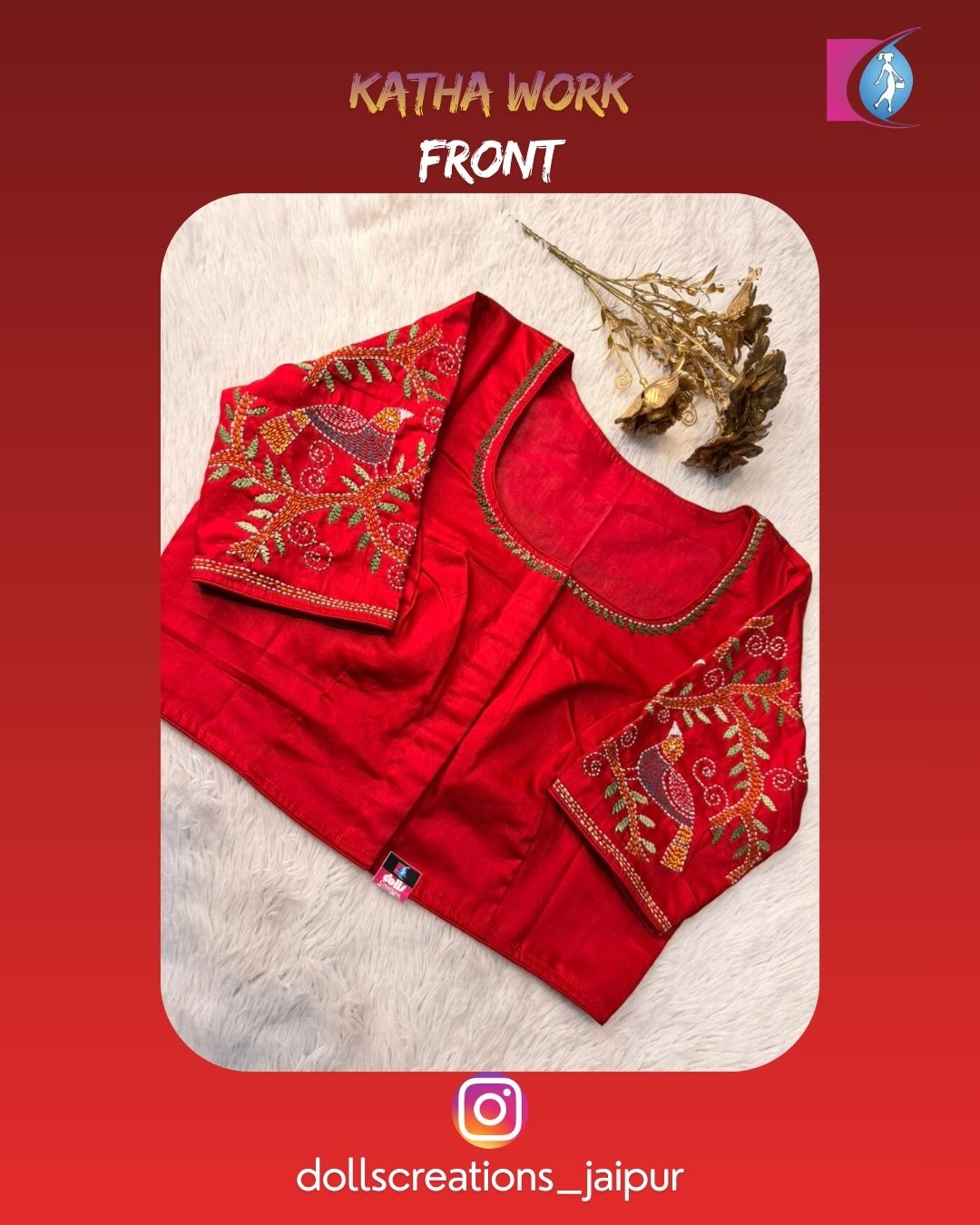 Katha Blouse (Red) DC1725