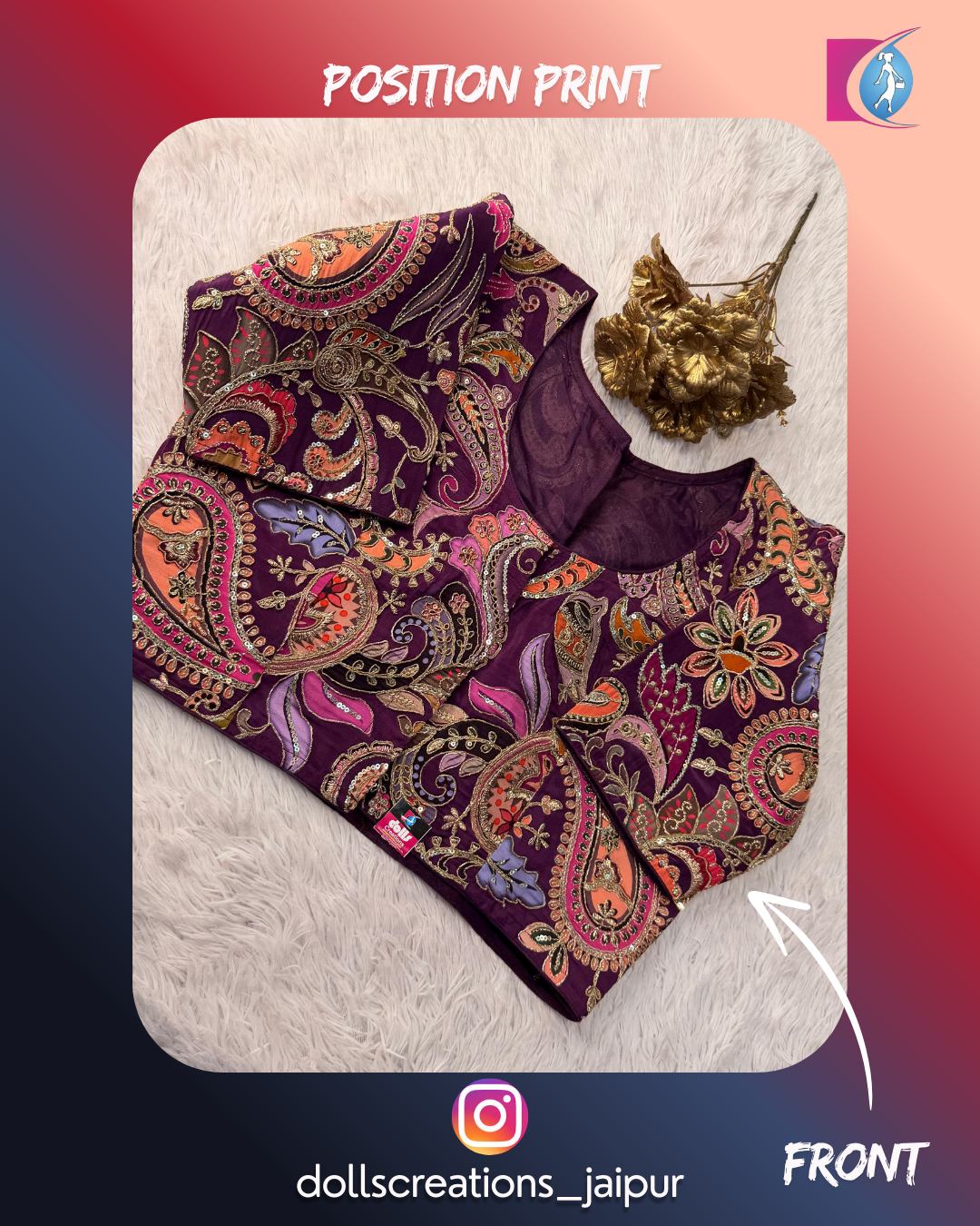 Position Print ( Purple Multi ) DC0701