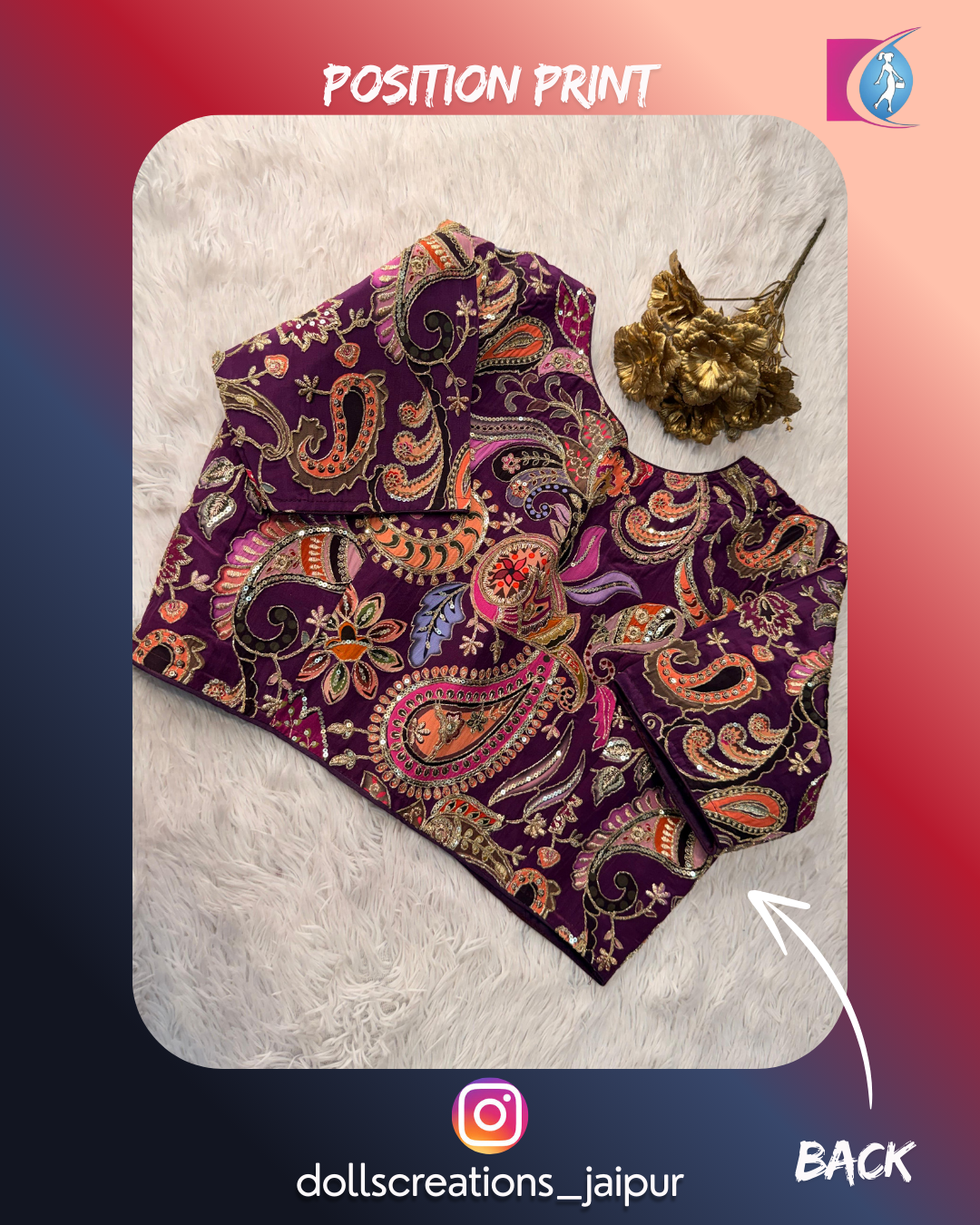 Position Print ( Purple Multi ) DC0701