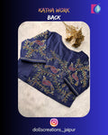 Katha Blouse (Navy Blue) DC1725