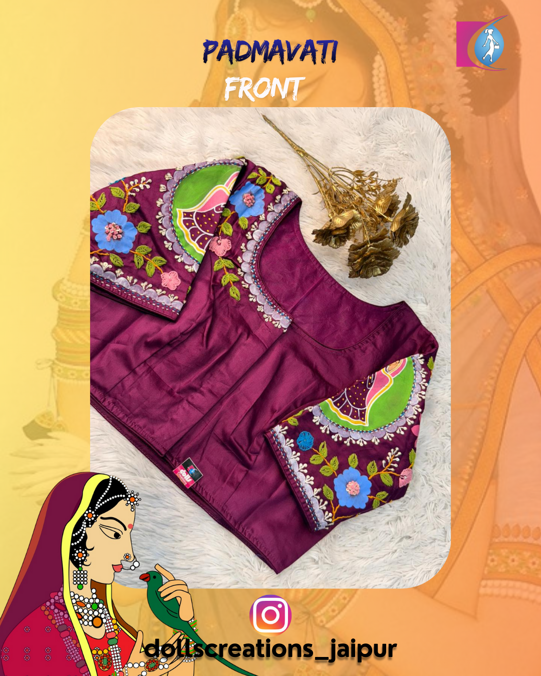 Padmavati Blouse (Wine) DC2725