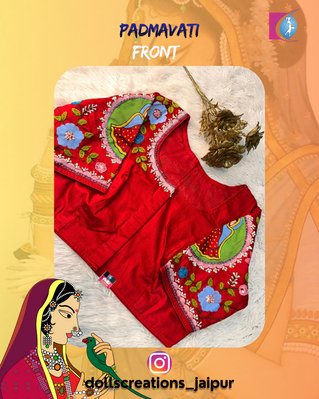 Padmavati Blouse (Red) DC2725