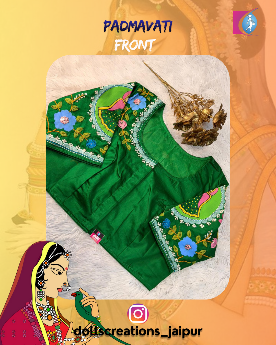 Padmavati Blouse (Regular Green) DC2725