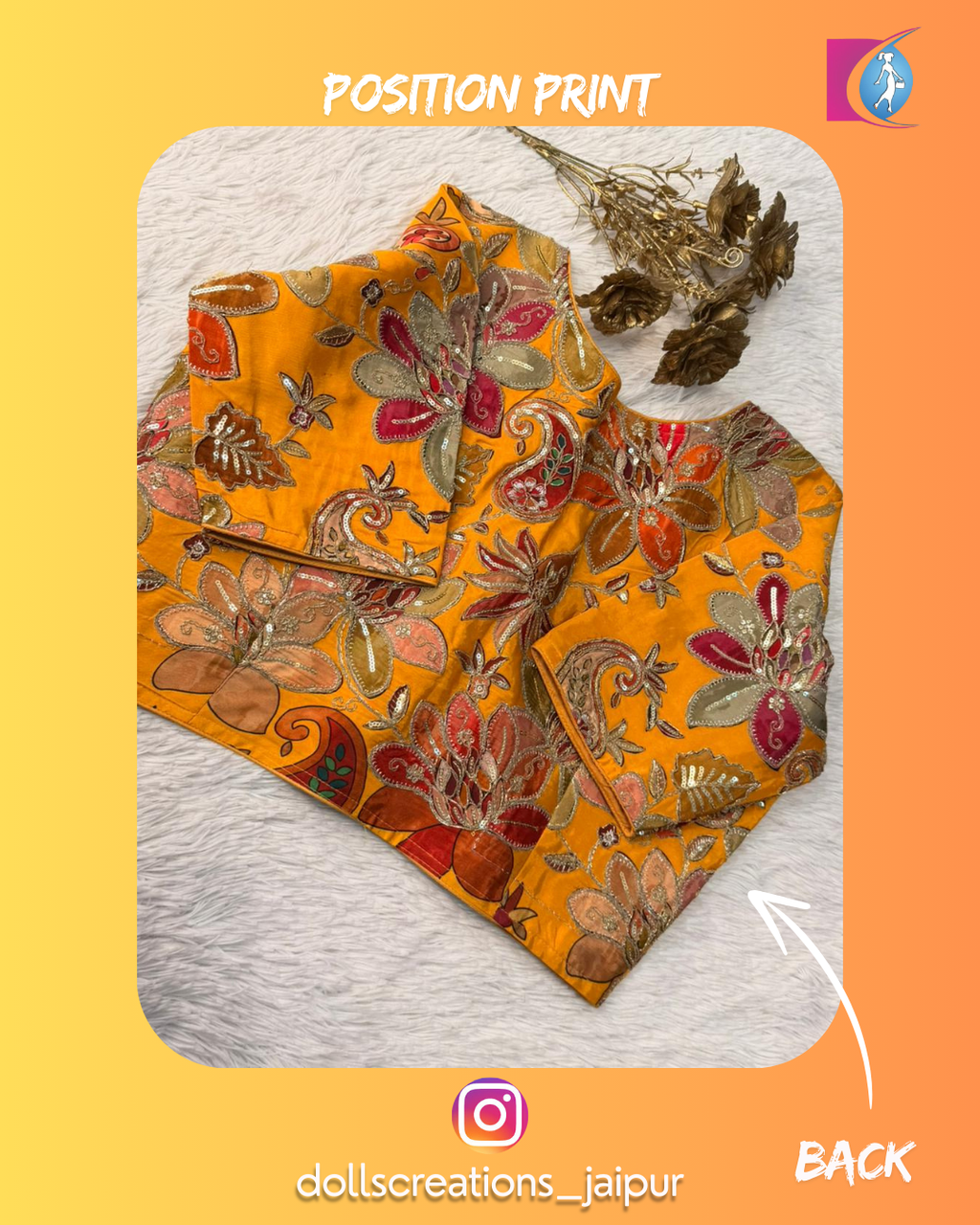 Position Print ( Mustard Multi ) DC0701
