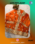Gota Patti Jacket ( Orange ) DC2301