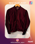 Micro Velvet jacket ( Maroon ) DC1801
