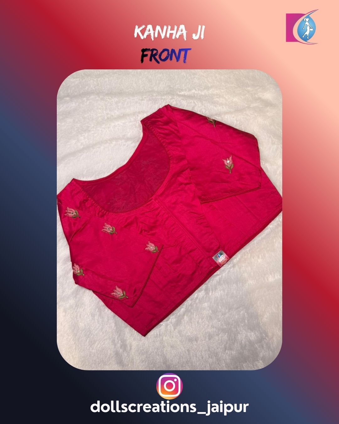 Kanha Ji Blouse ( Magenta ) DC2325
