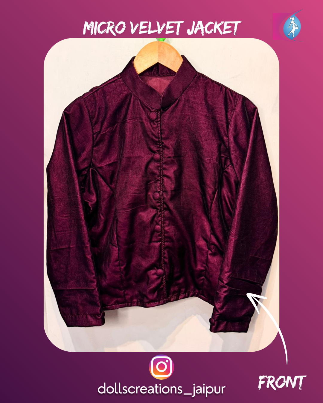 Micro Velvet jacket ( Wine ) DC1801