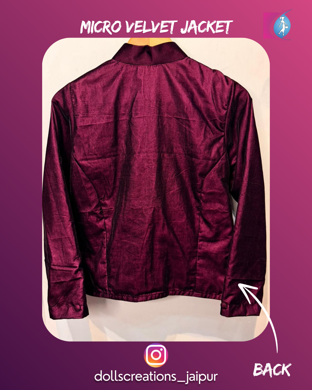 Micro Velvet jacket ( Wine ) DC1801