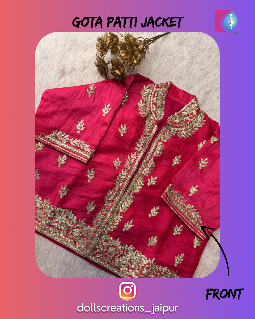 Gota Patti Jacket (Magenta ) DC2301
