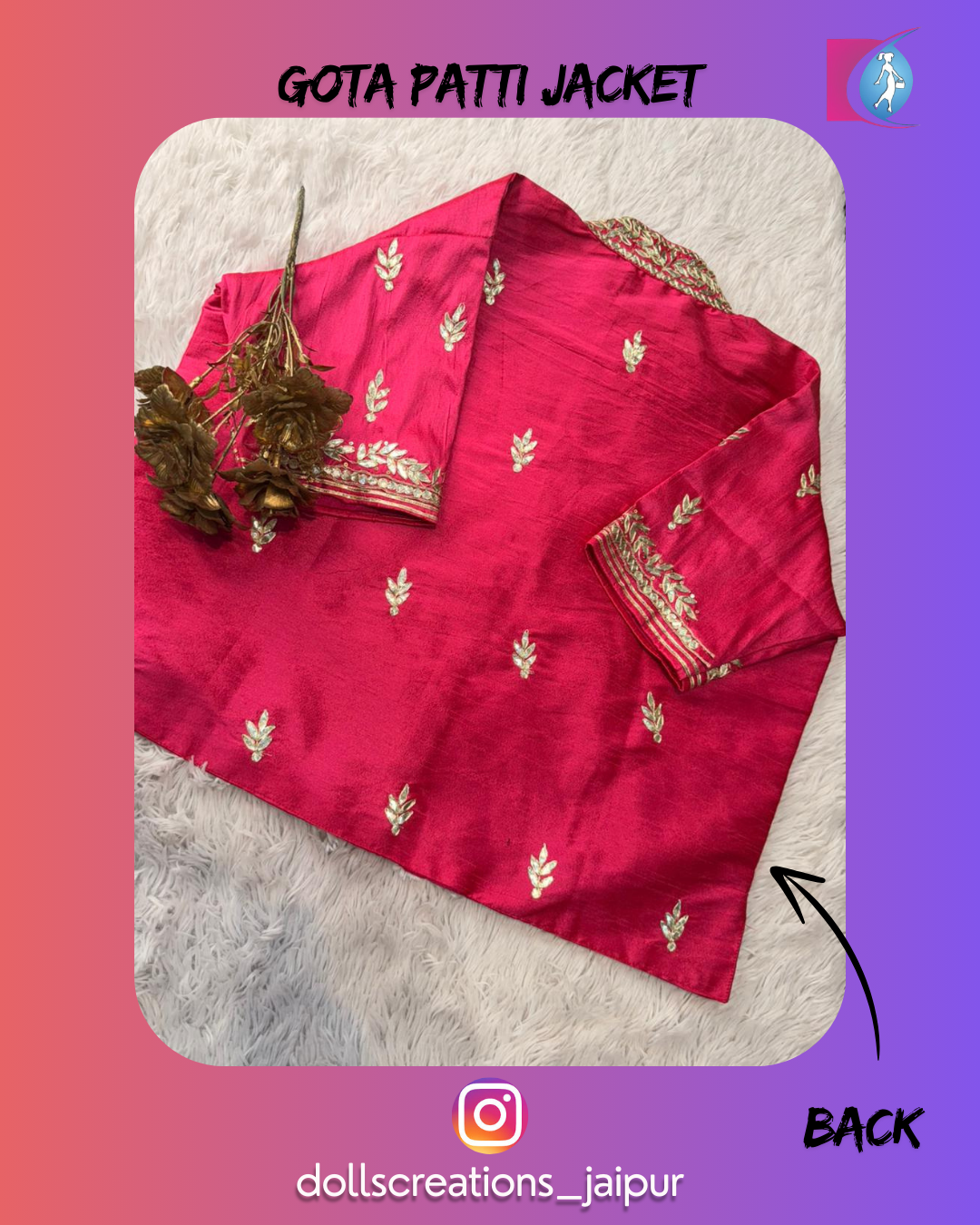 Gota Patti Jacket (Magenta ) DC2301