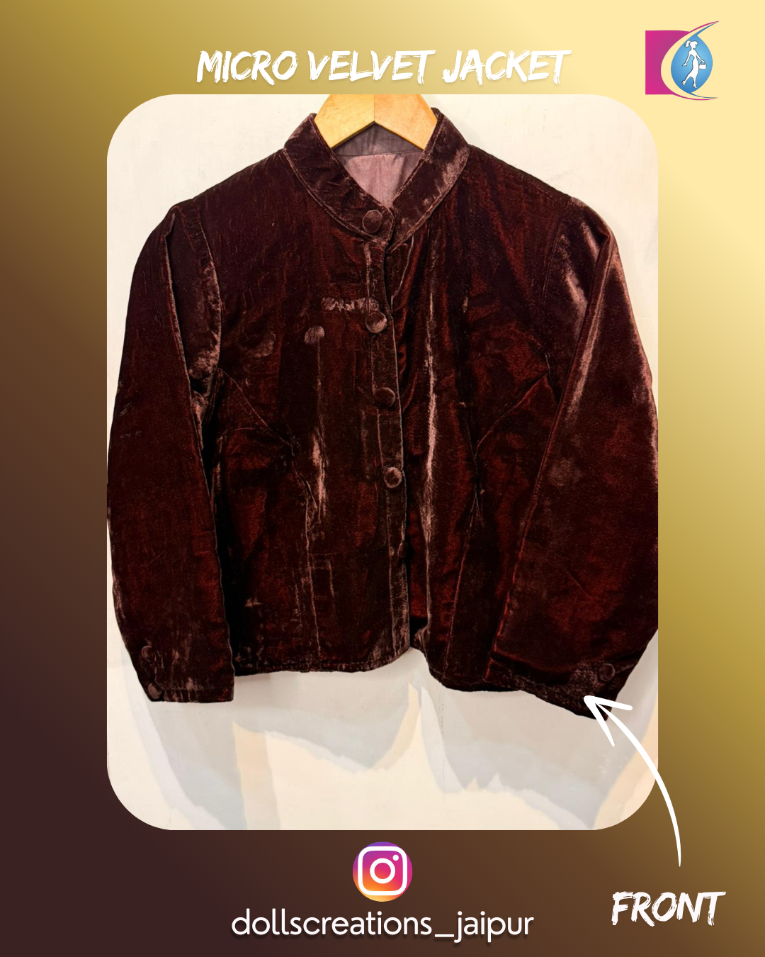 Micro Velvet jacket ( Brown ) DC1801
