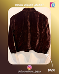 Micro Velvet jacket ( Brown ) DC1801