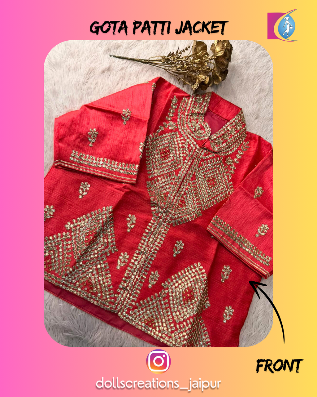 Gota Patti Jacket (Pink) DC2301