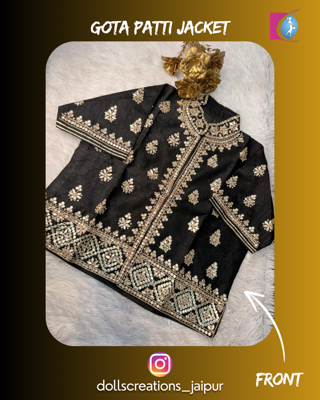Gota Patti Jacket ( Black ) DC2301
