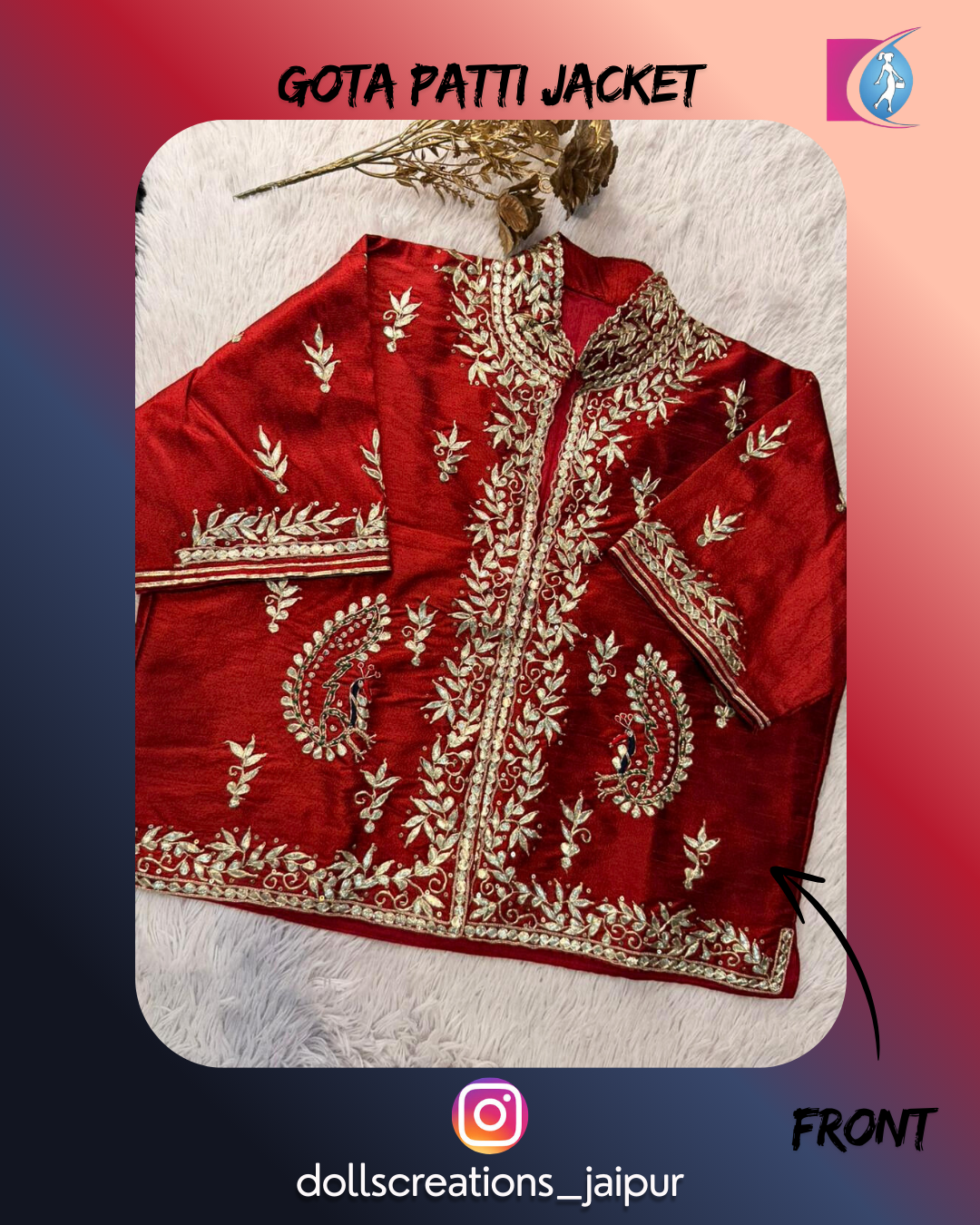 Gota Patti Jacket (Maroon) DC2301