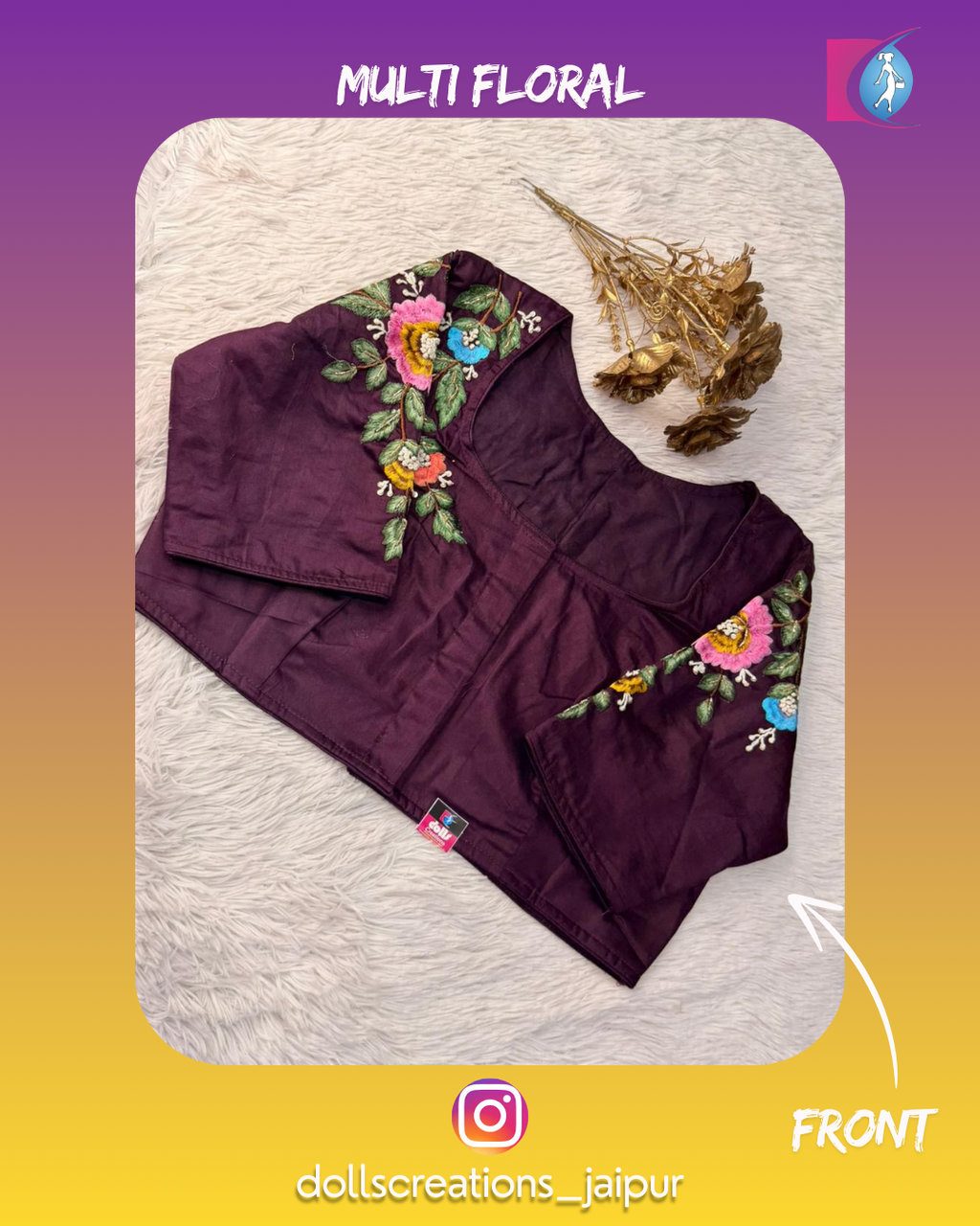 Multi Floral (Wine) DC2802