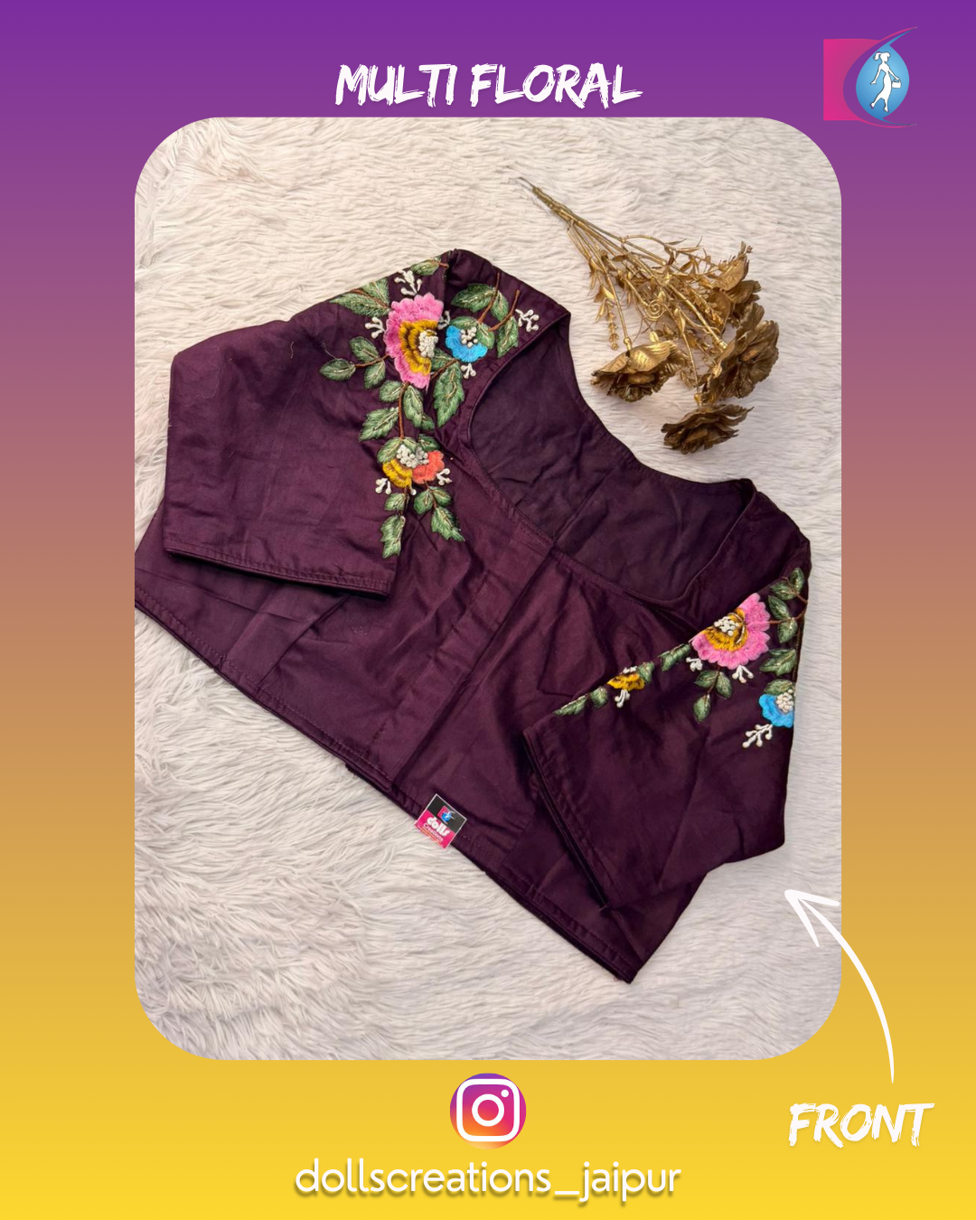 Multi Floral (Wine) DC2802