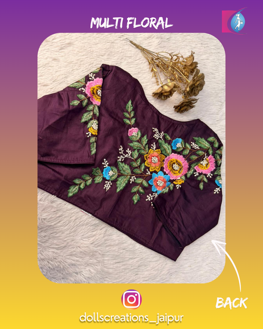 Multi Floral (Wine) DC2802