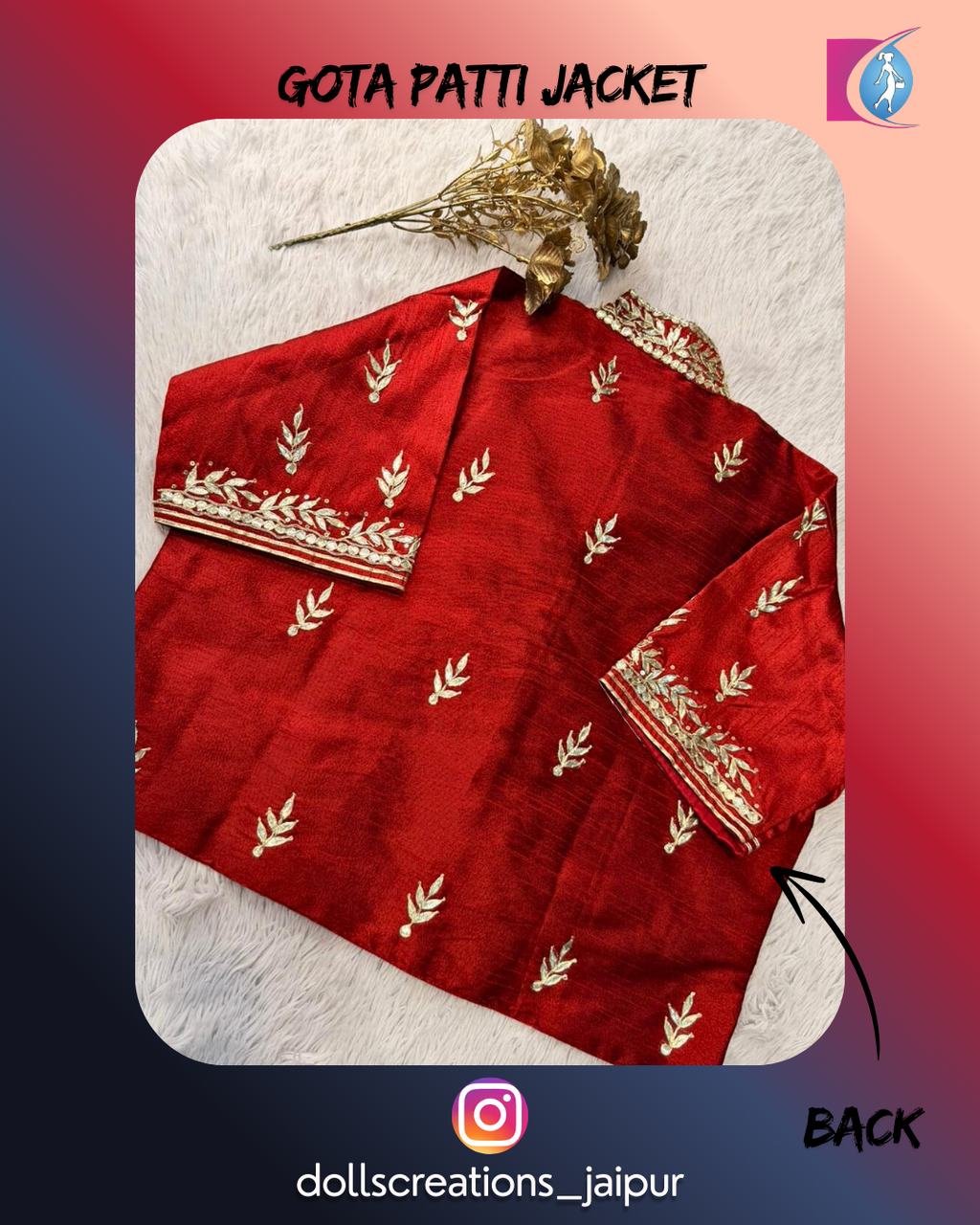 Gota Patti Jacket (Maroon) DC2301