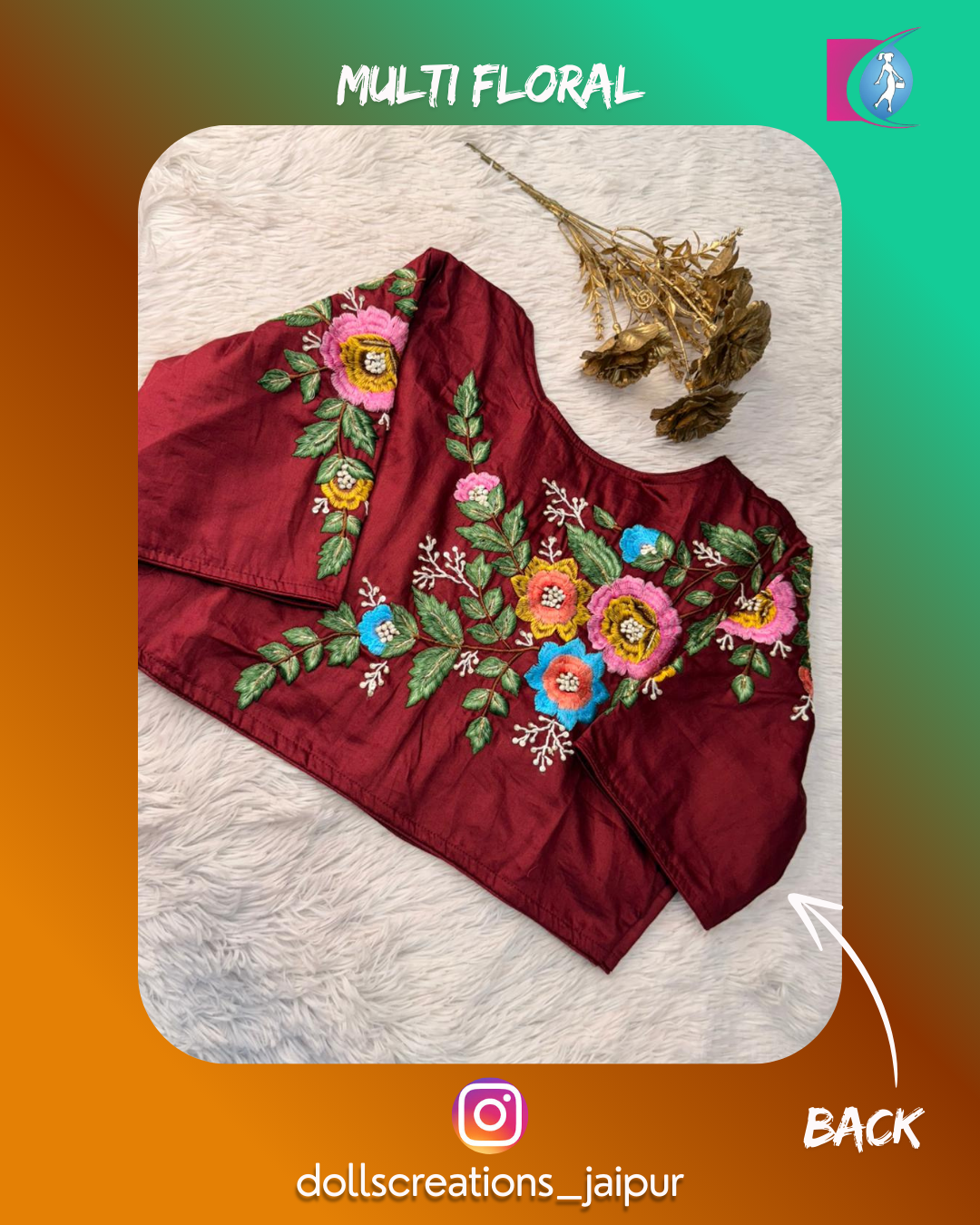 Multi Floral (Maroon) DC2802