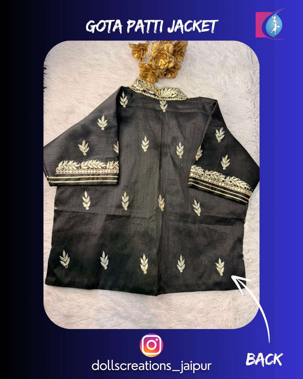Gota Patti Jacket ( Black ) DC2301
