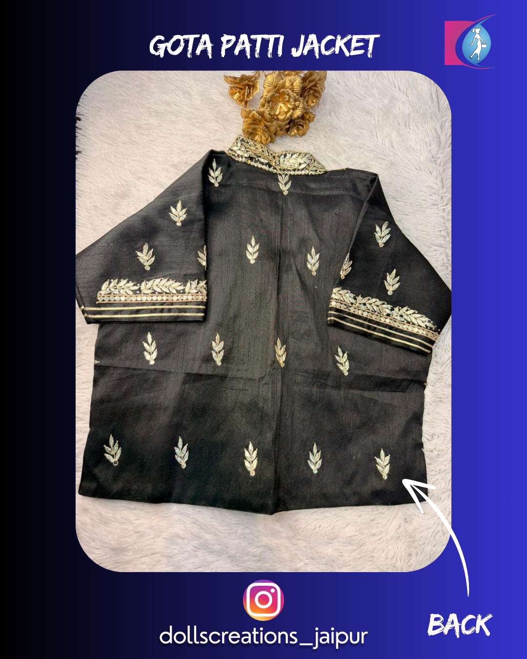 Gota Patti Jacket ( Black ) DC2301