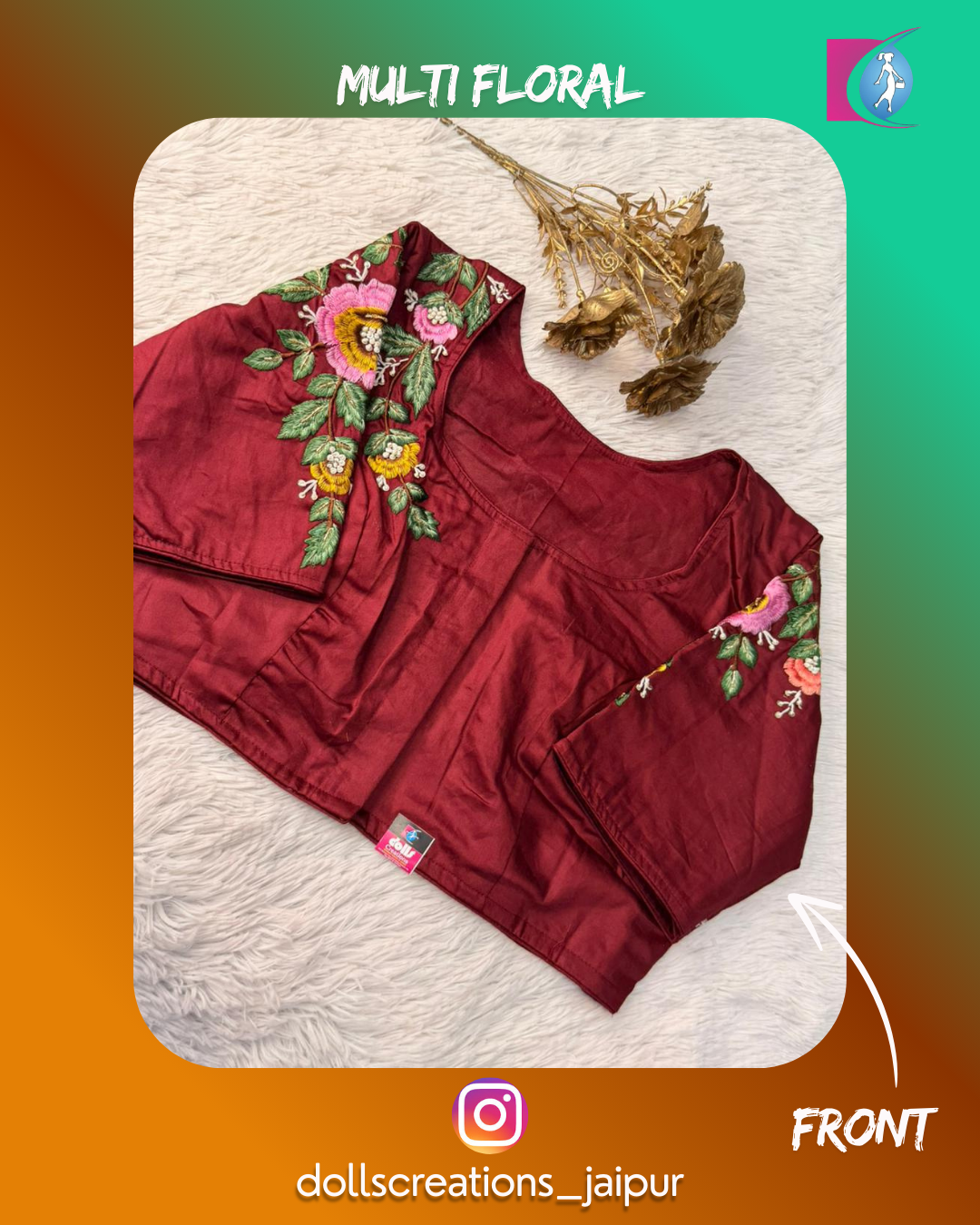 Multi Floral (Maroon) DC2802
