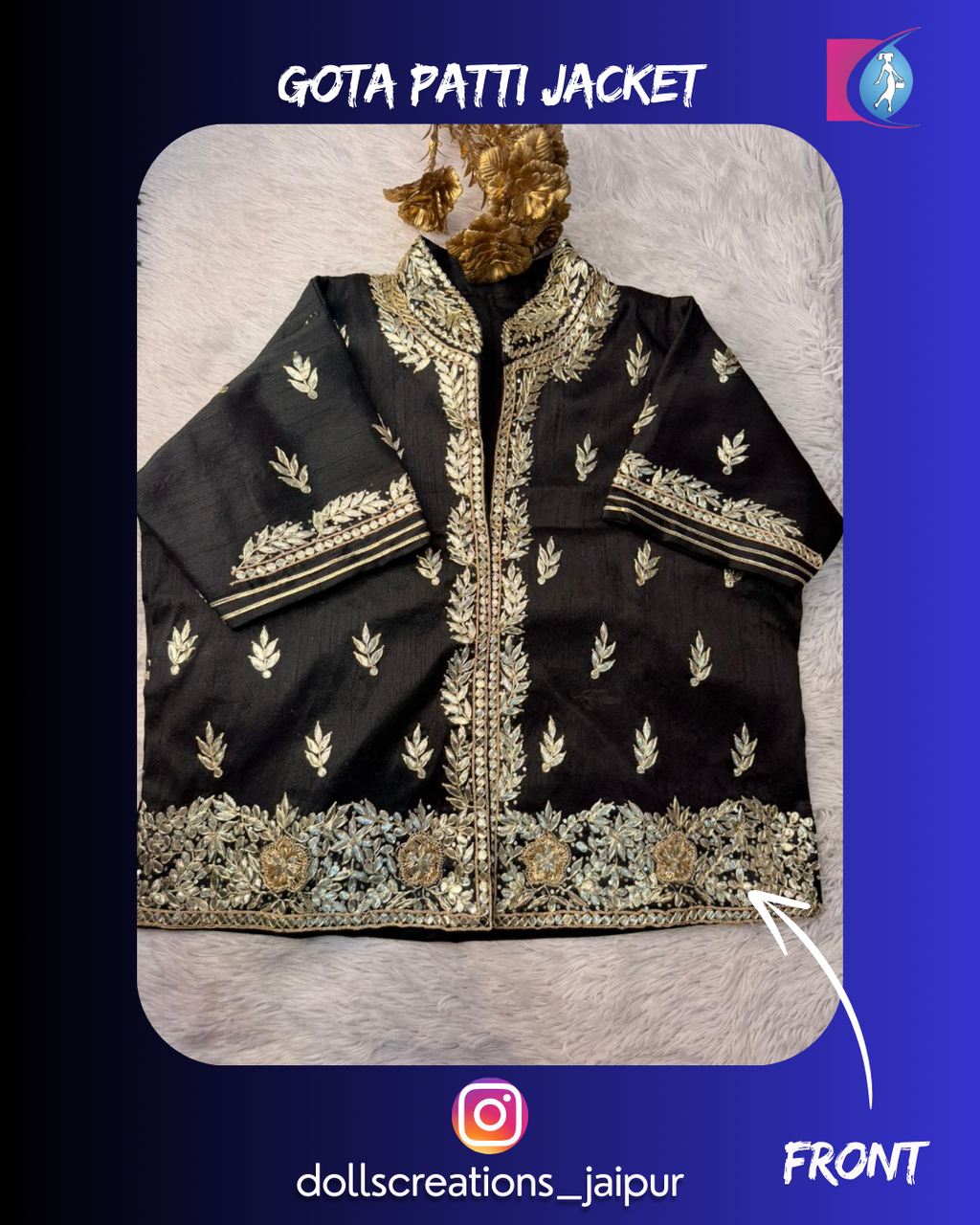 Gota Patti Jacket ( Black ) DC2301