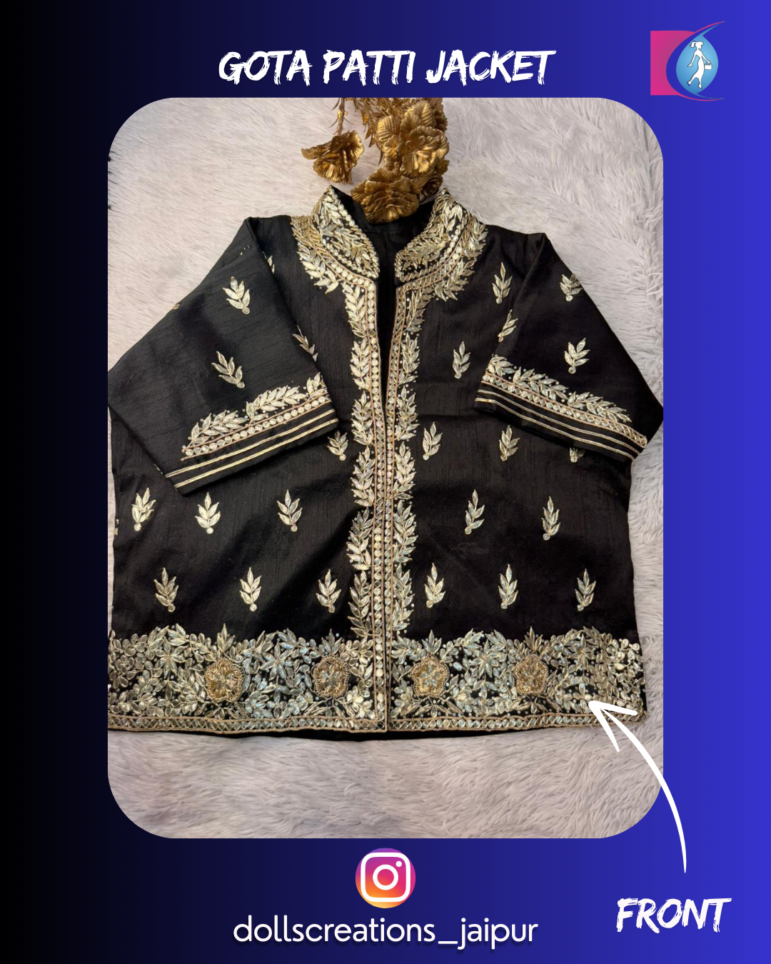 Gota Patti Jacket ( Black ) DC2301