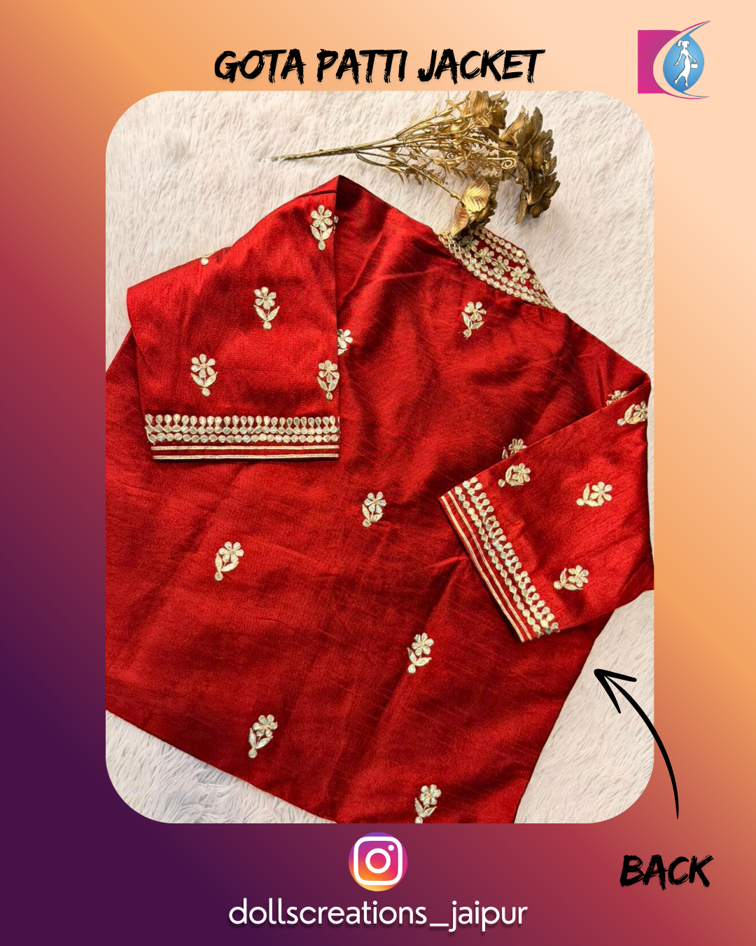 Gota Patti Jacket (Maroon) DC2301