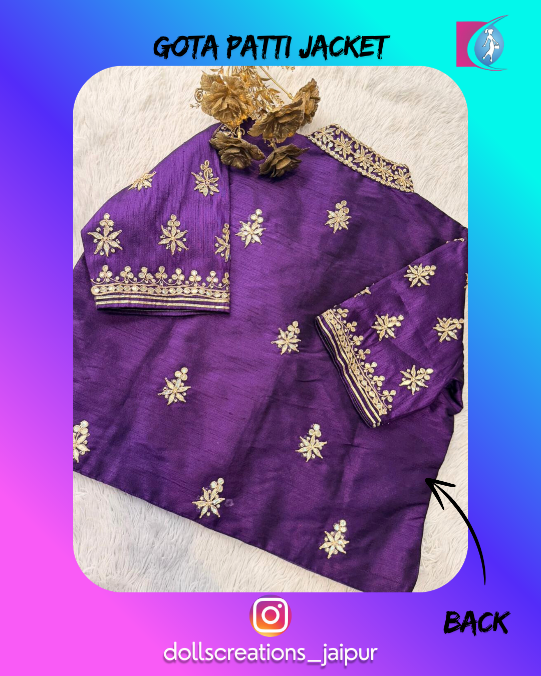 Gota Patti Jacket (Purple ) DC2301