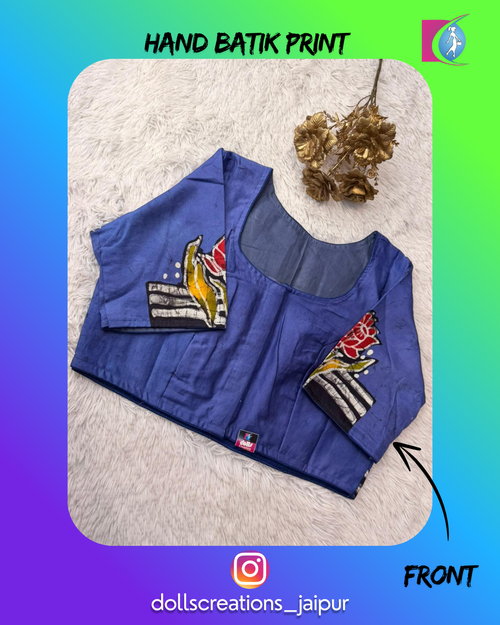 Batik Blouse (Blue) DC2302