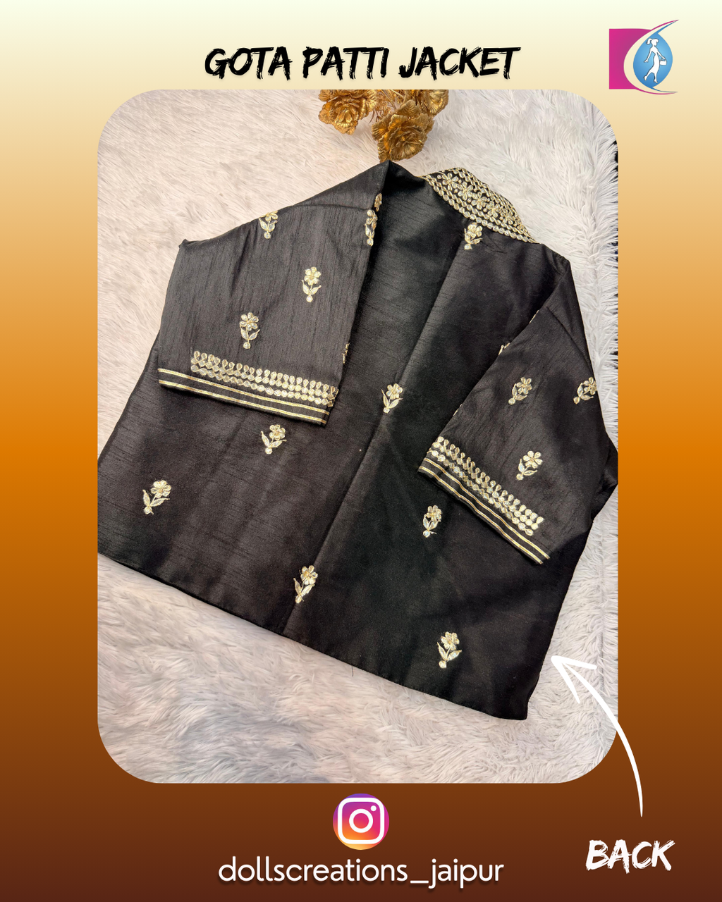 Gota Patti Jacket (Black ) DC2301