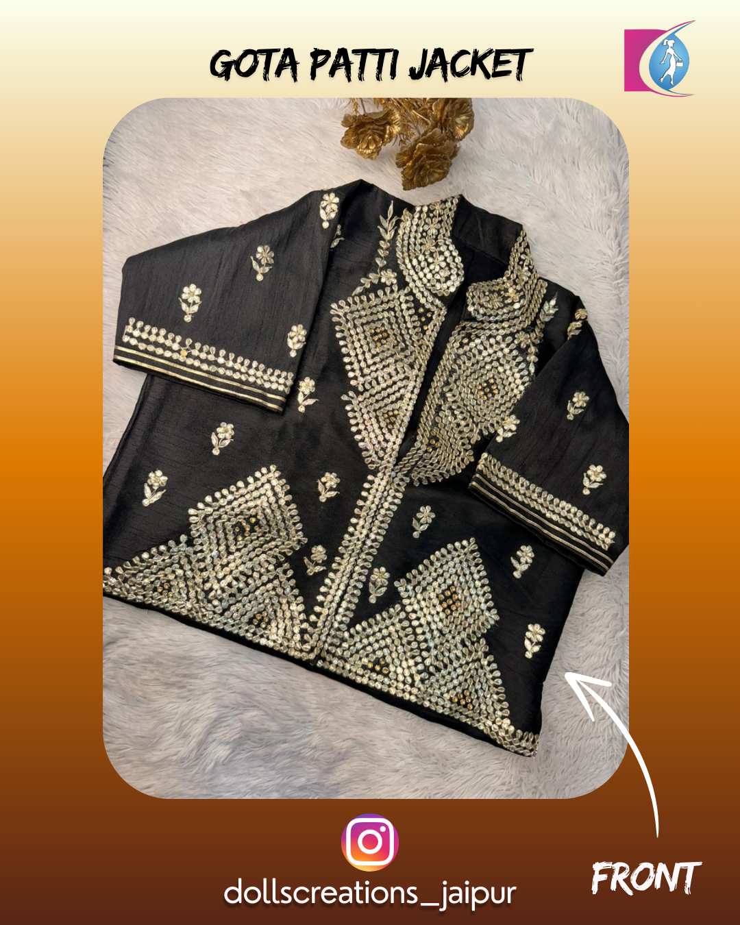 Gota Patti Jacket (Black ) DC2301