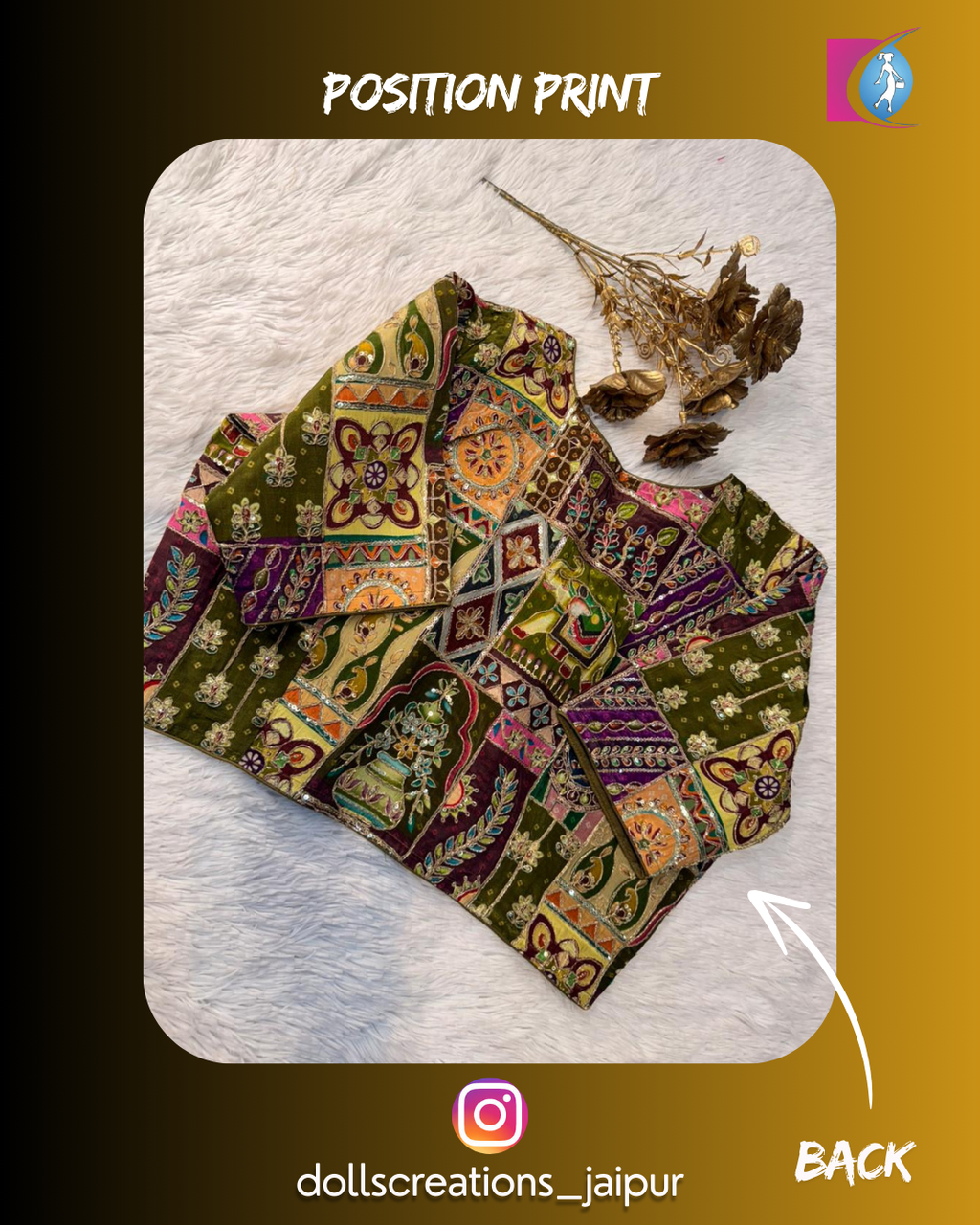 Position Print ( Mehndi Multi ) DC0701