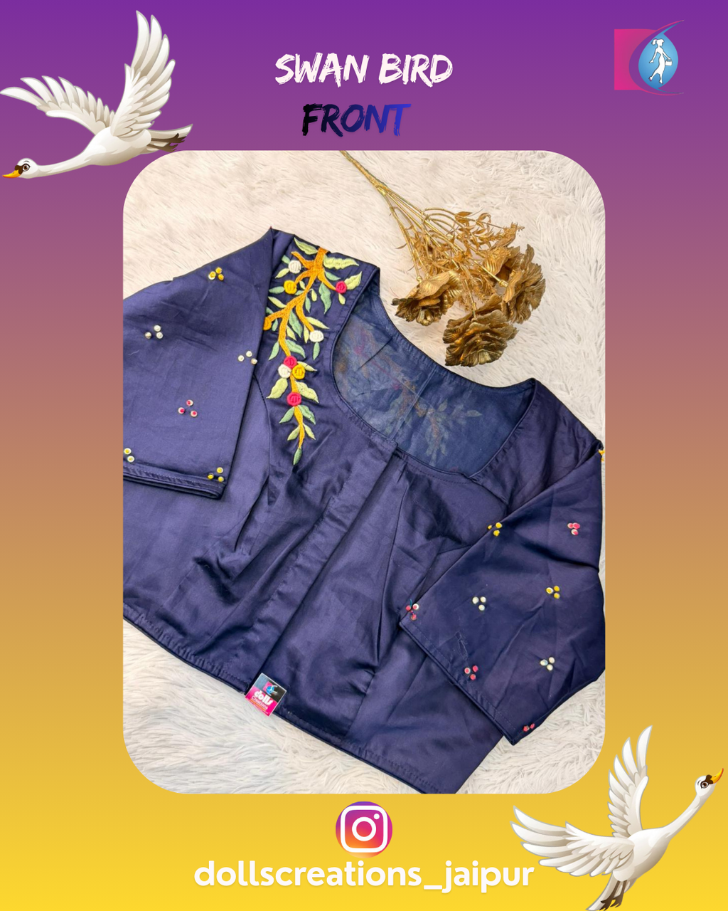 Bird FIgure ( Navy ) DC2425