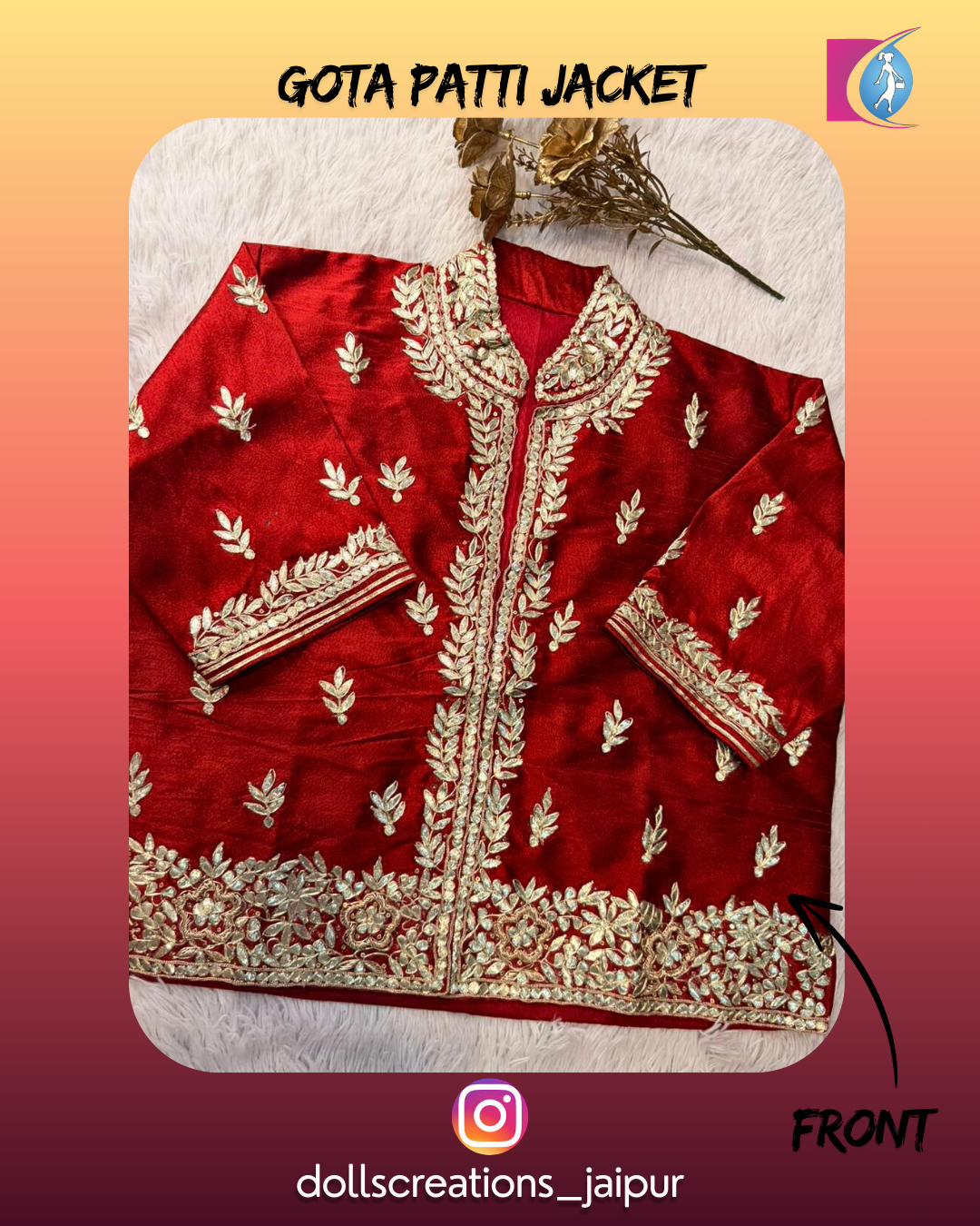 Gota Patti Jacket (Maroon ) DC2301
