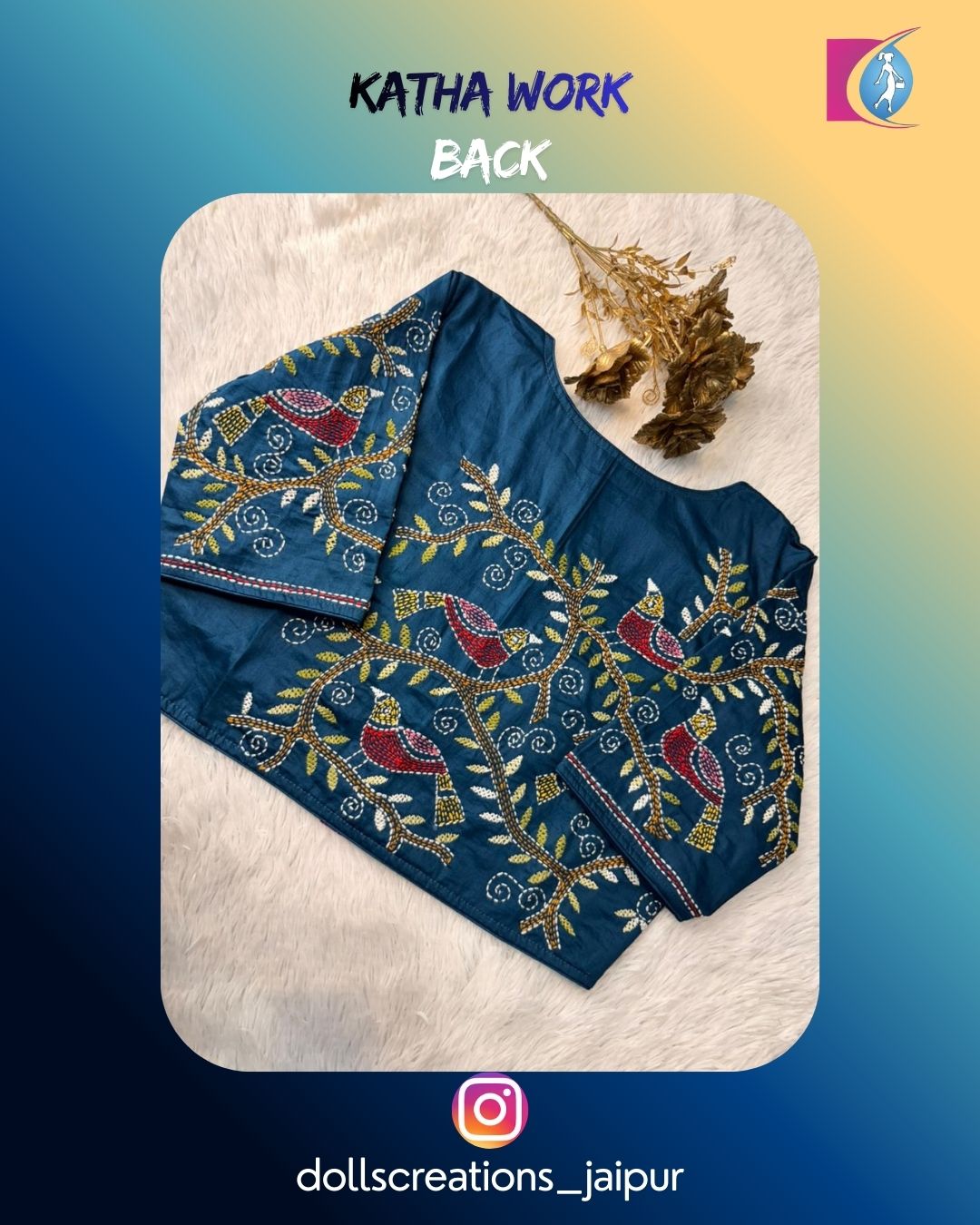 Katha Blouse (Teal) DC1725