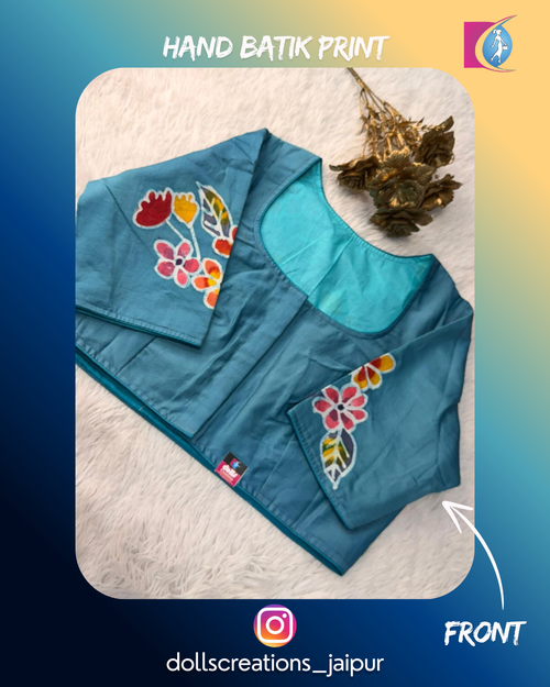 Batik Blouse (Blue) DC2302