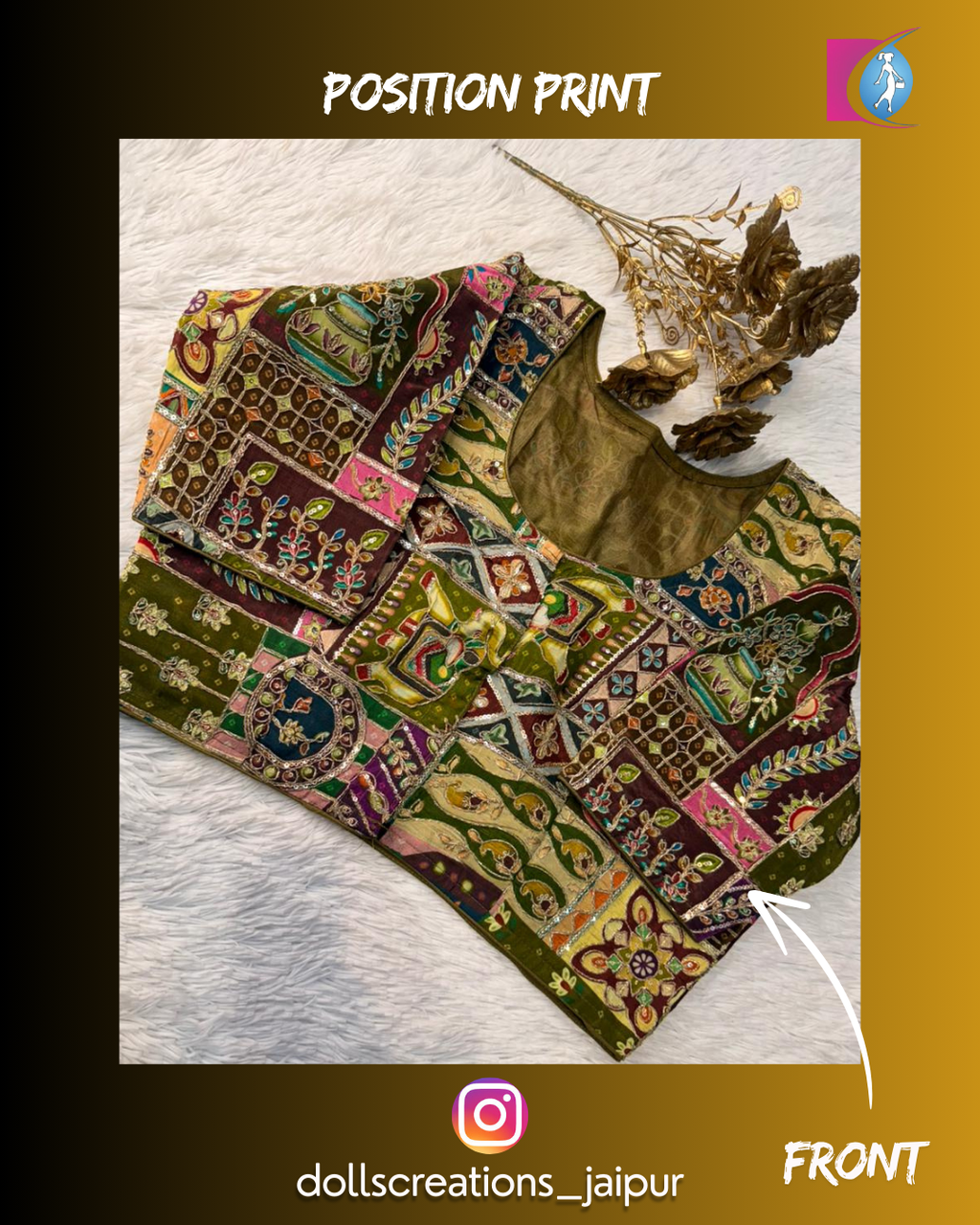 Position Print ( Mehndi Multi ) DC0701