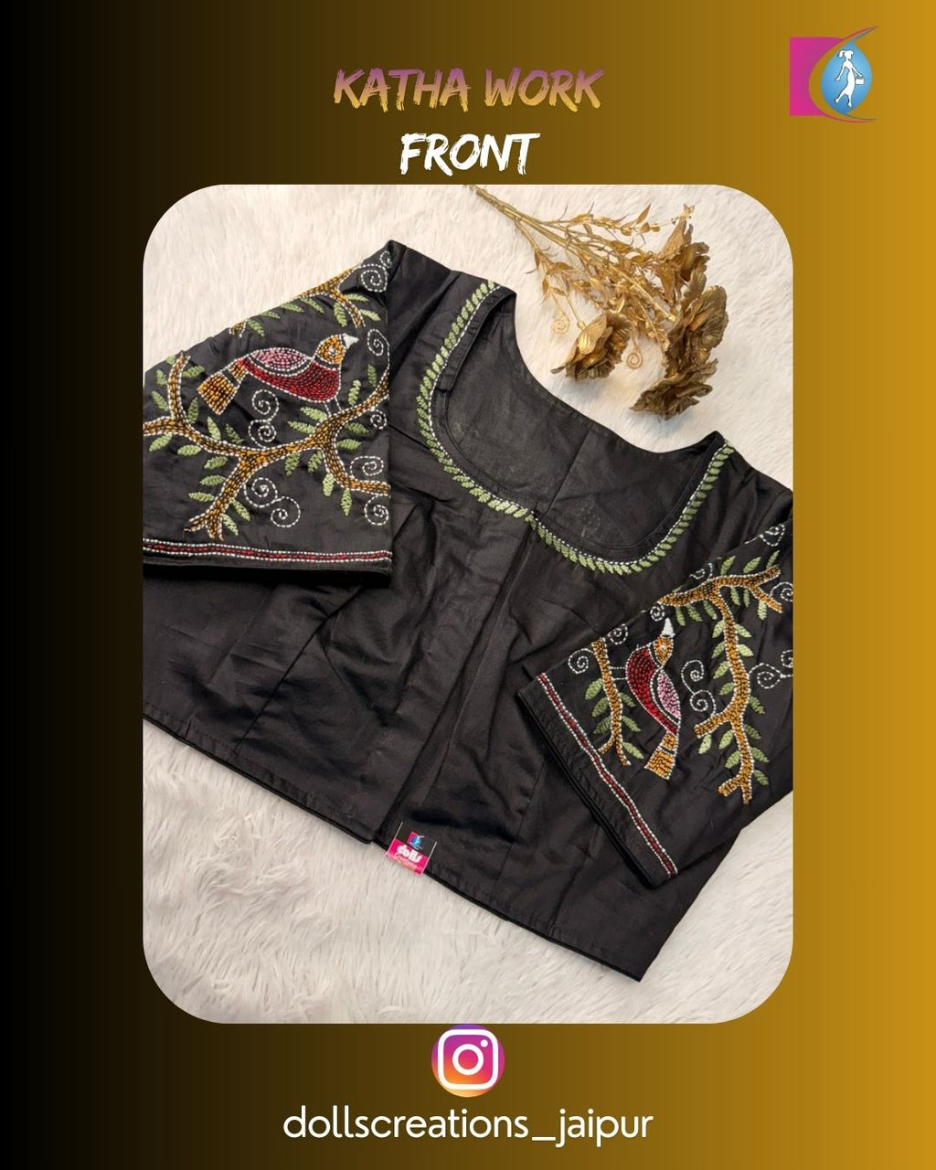 Katha Blouse (Black) DC1725