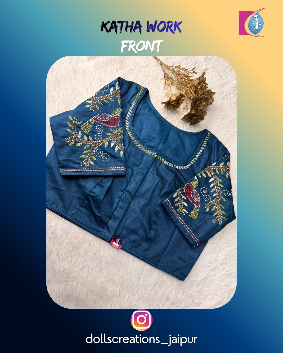 Katha Blouse (Teal) DC1725