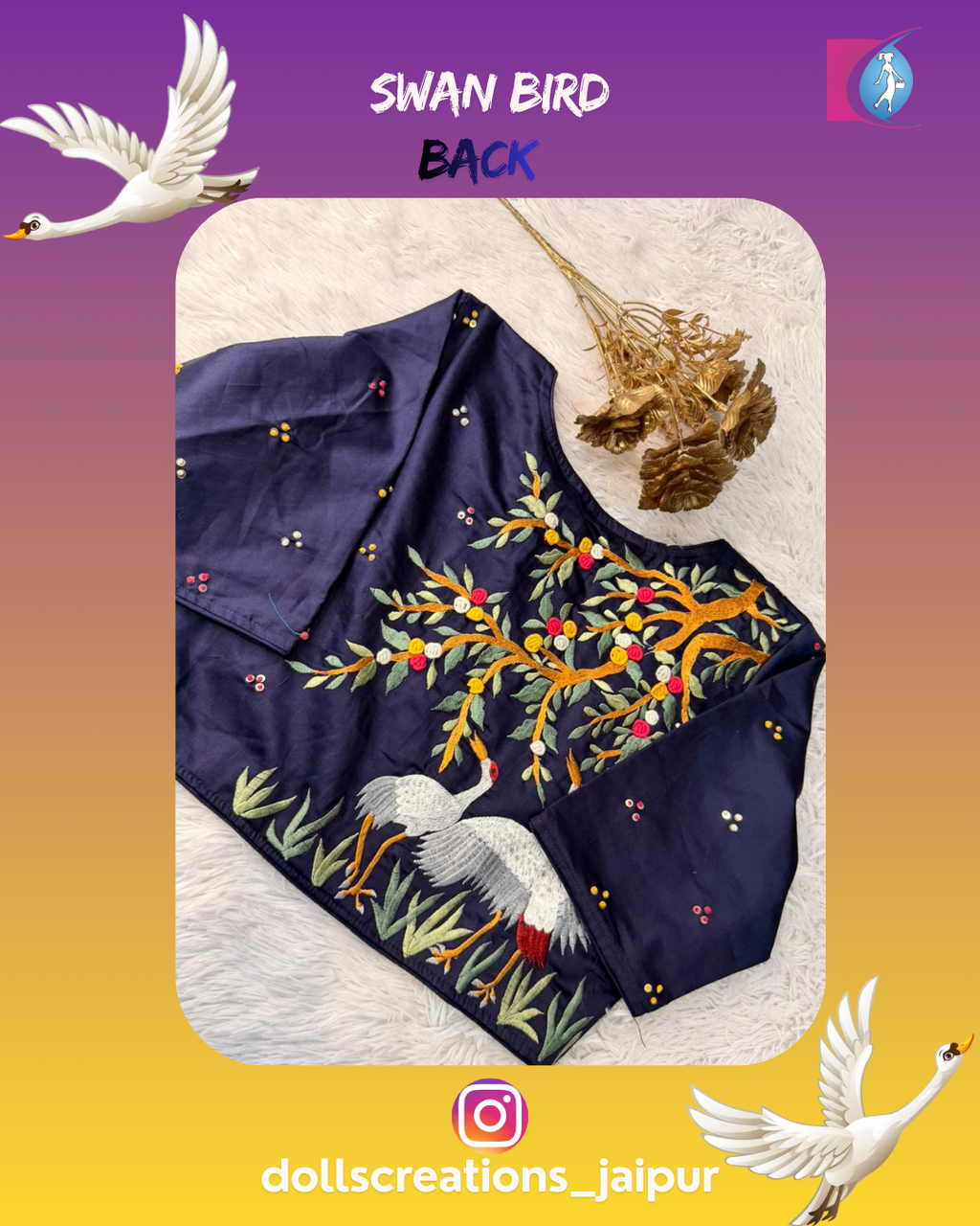 Bird FIgure ( Navy ) DC2425