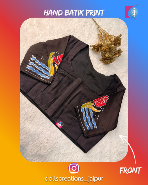 Batik Blouse (Black) DC2302