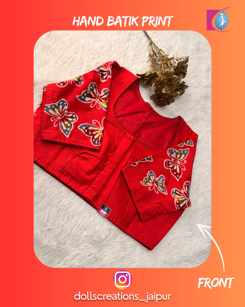 Batik Blouse (Cherry Red) DC2302