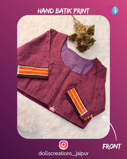 Batik Blouse (Wine) DC2302