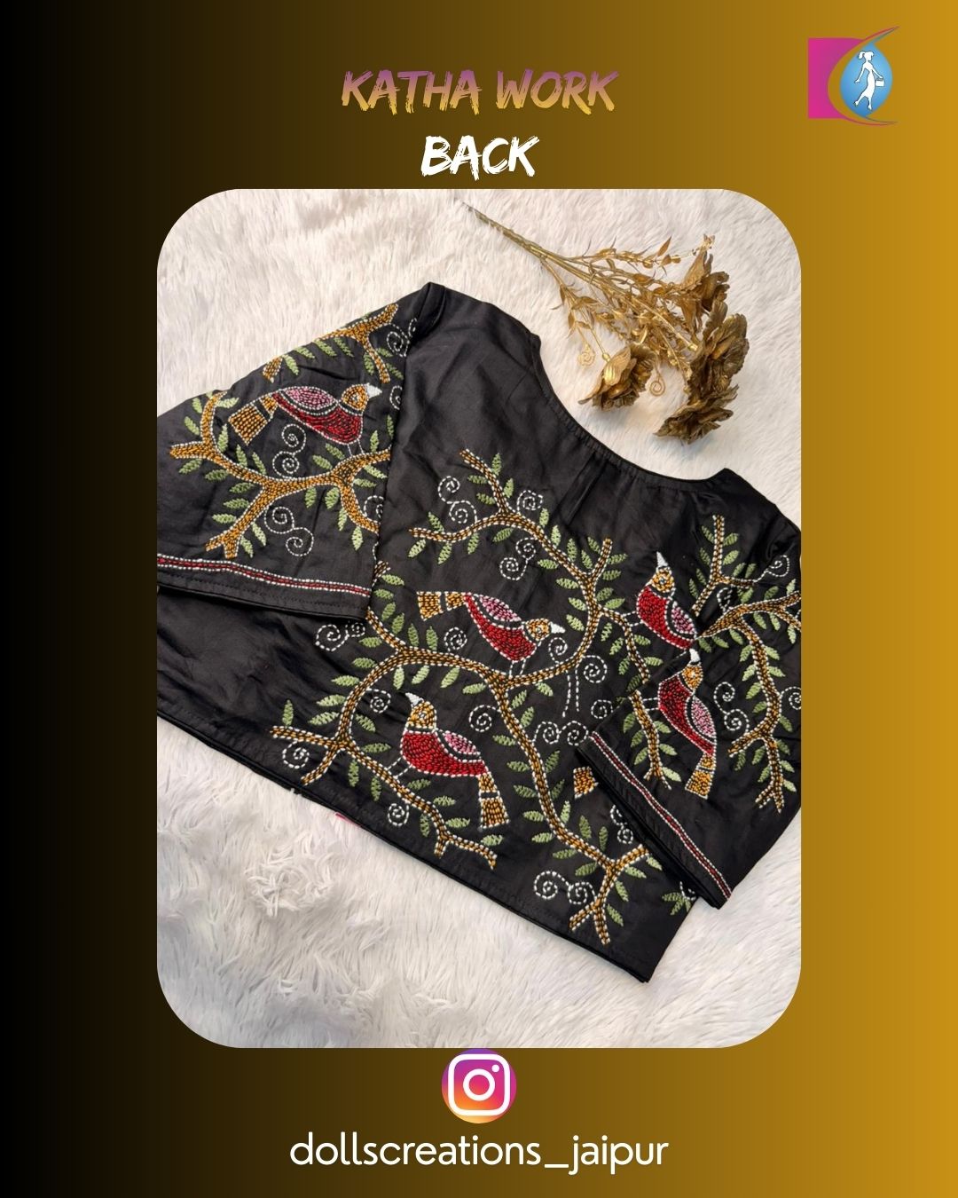 Katha Blouse (Black) DC1725
